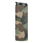カモフラージュウッドランド迷彩柄カキタンブラック タンブラー (回転右)