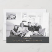 カモフラージュウッドランド迷彩柄軍隊クリスマス写真 シーズンカード (裏面)