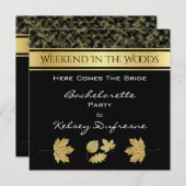 カモフラージュエレガントバチェロレッテウィークエンド招待状 招待状 (正面/裏面)