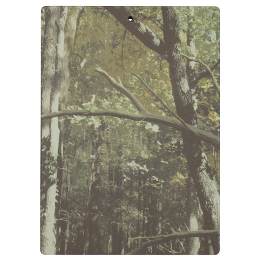 カモフラージュオレンジディア〔雄ジカの〕枝角アウトドアビジネス クリップボード (裏面)