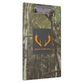 カモフラージュオレンジディア〔雄ジカの〕枝角アウトドアビジネス クリップボード (右)