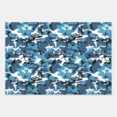 カモフラージュカラフルの盛り合わせ ラッピングペーパーシート (正面3)