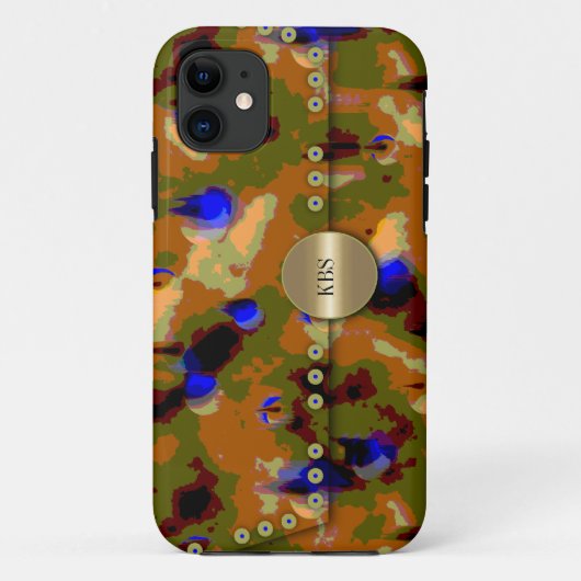 カモフラージュクラッチバッグ Case-Mate iPhoneケース (裏面)