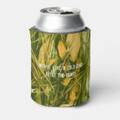 カモフラージュクーラーボックスシカ迷彩柄 缶クーラー (缶裏面)