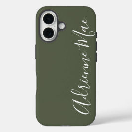 カモフラージュグリーンがおしゃれな名入れCase-Mateケース iPhone 16ケース