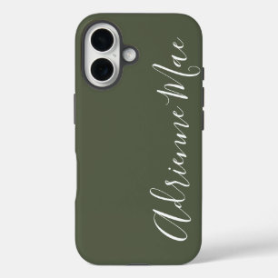 カモフラージュグリーンがおしゃれな名入れCase-Mateケース iPhone 16ケース