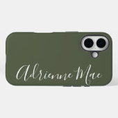 カモフラージュグリーンがおしゃれな名入れCase-Mateケース Case-Mate iPhoneケース (裏面 (横))