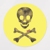 カモフラージュスカル ラベル (デザイン2)