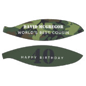 カモフラージュハッピーバースデーワールド最高のズ バスケットボール (パネル)