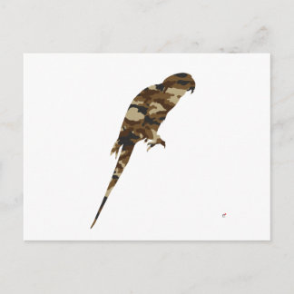 カモフラージュパラケートシルエット ポストカード