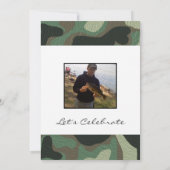 カモフラージュパーティの招待状 招待状 (裏面)