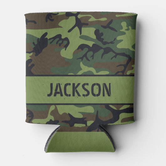 カモフラージュモノグラムのクーラーボックス 缶クーラー (正面)