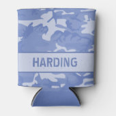 カモフラージュモノグラムのブルークーラーボックス 缶クーラー (正面)