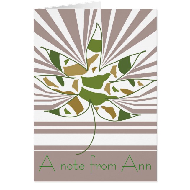 カモフラージュリーフノート (正面)