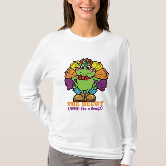 カモフラージュ七面鳥カエル Tシャツ (正面)