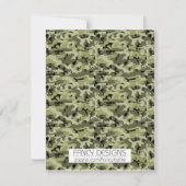 カモフラージュ卒業式 招待状 (裏面)