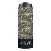 カモフラージュ大魚釣りバス名メンズ タンブラー (正面)