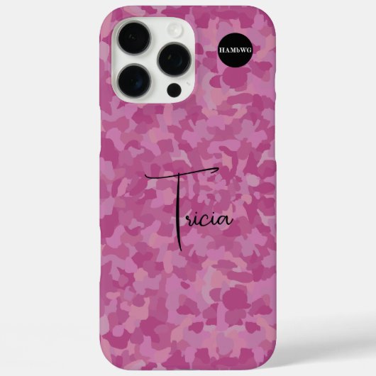 カモフラージュ柄のスマホケース HAMbyWG Case-Mate iPhoneケース (裏面)