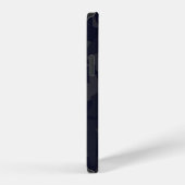 カモフラージュ柄 ネイビー iPhoneケース (右側面)