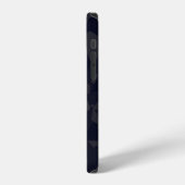 カモフラージュ柄 ネイビー iPhoneケース (左側面)
