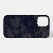 カモフラージュ柄 ネイビー iPhoneケース (裏面横)