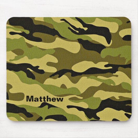 カモフラージュ柄 軍用迷彩 マウスパッド (正面)