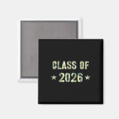 カモフラージュ柄 2026年卒業予定者 9年生 マグネット (正面/裏面)