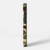 カモフラージュ柄 iPhoneケース (左側面)