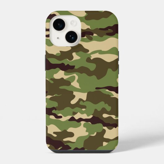 カモフラージュ柄 iPhoneケース (裏面)