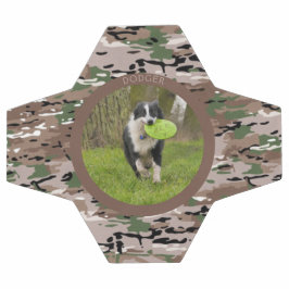 カモフラージュ犬の名前の絵遊びパーソナルグッズ サッカーボール