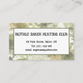 カモフラージュ狩りクラブスタグズヘッド 名刺 (裏面)