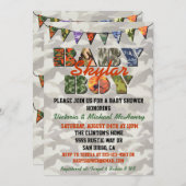 カモフラージュ男の赤ちゃんベビーシャワー招待状 招待状 (正面/裏面)