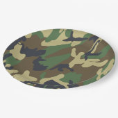 カモフラージュ紙プレート ペーパープレート (アングル)
