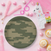 カモフラージュ紙プレート ペーパープレート (パーティー)