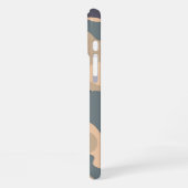 カモフラージュ背景デザイン iPhoneケース (左側面)