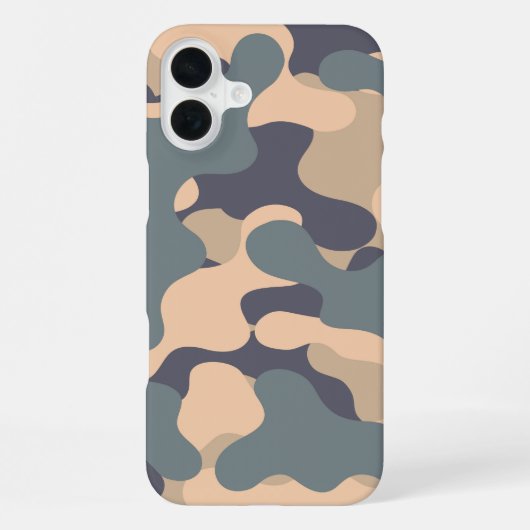 カモフラージュ背景デザイン iPhoneケース (裏面)