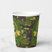 カモフラージュ軍グリーン50誕生日/ハンターパーティー 紙コップ (右)