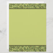 カモフラージュ軍プリントスクラップブック紙 (正面/裏面)