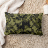 カモフラージュ軍隊スタイル ランバークッション (ブランケット)
