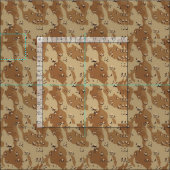 カモフラージュ軍隊砂漠 ファブリック (タイル)