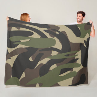 カモフラージュ8 60x80フリースブランケット フリースブランケット