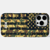 カモフラージュ アメリカ国旗,アメリカ,愛国,緑,ギフト, Case-Mate iPhoneケース (裏面 (横))
