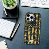 カモフラージュ アメリカ国旗,アメリカ,愛国,緑,ギフト, Case-Mate iPhoneケース