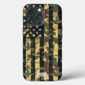 カモフラージュ アメリカ国旗,USA,愛国,緑色,ギフト, Case-Mate iPhoneケース (裏面)