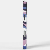 カモフラージュ アーミーモノグラム ブルー ピンク Case-Mate iPhoneケース (裏面 / 右)
