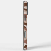 カモフラージュ アーミーモノグラムiPhoneケース ベージュブラウン Case-Mate iPhoneケース (裏面 / 右)