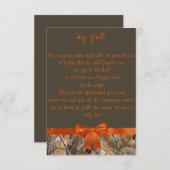 カモフラージュ ウェディング インビテーション (正面/裏面)