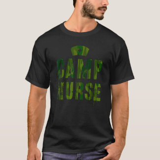 カモフラージュ キャンプ 看護師 ヘルスケア キャンピング 医療 2022 C Tシャツ