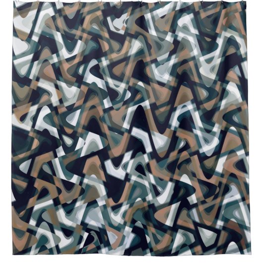 カモフラージュ シャワーカーテン (正面)