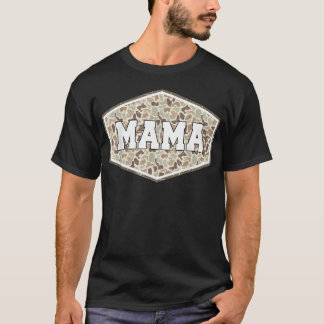 カモフラージュ・ハンティング・ママ・ヴィンテージ・カモフラージュ・ママ・マザーズデー Tシャツ